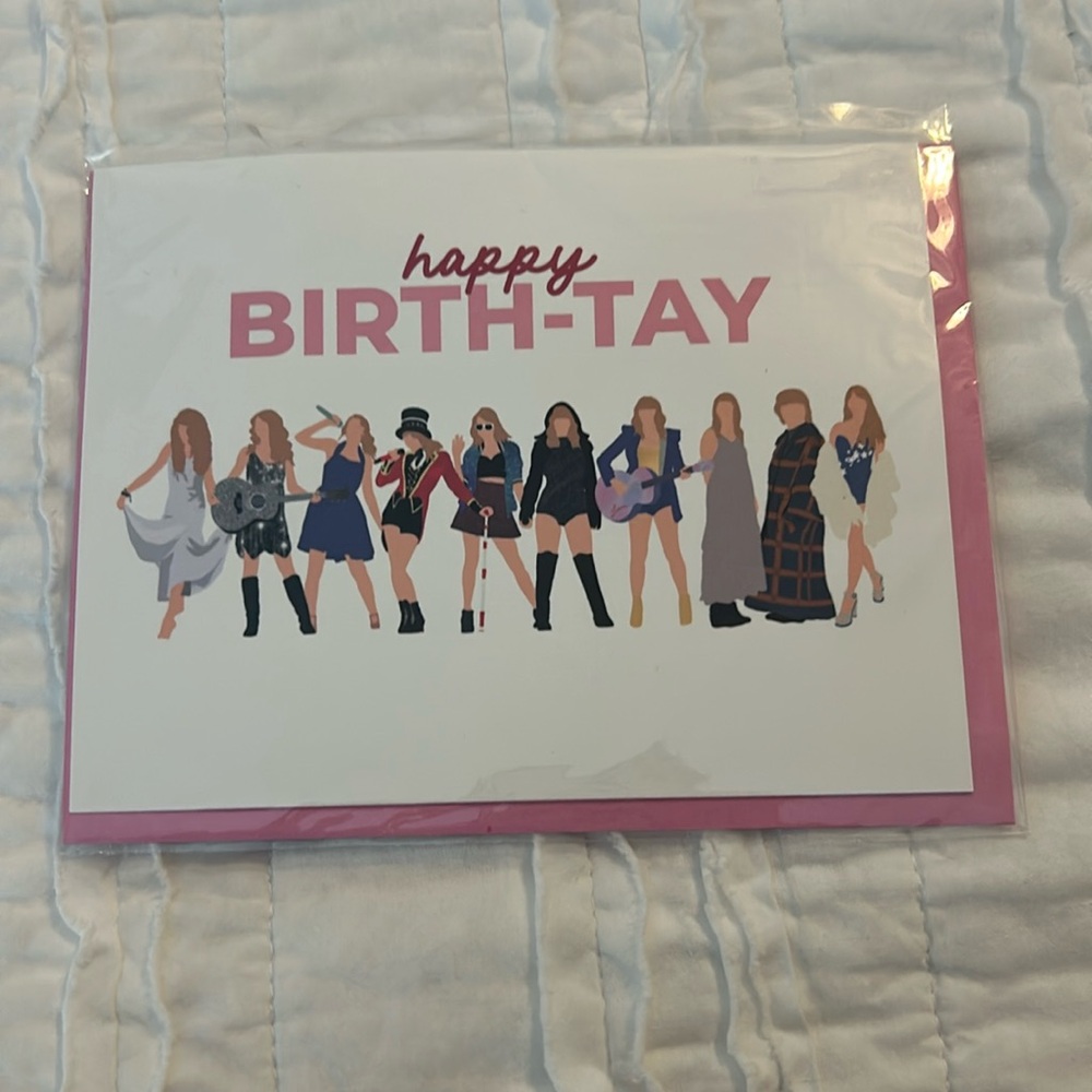 Happy Birth-TAY, Birthday card. Ordered from Etsy. Have an extra.